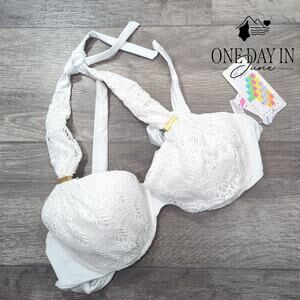 A.Che Underwire Halter Bikini Top Size T6 (L 38D, 36DD, 34E, 32F)